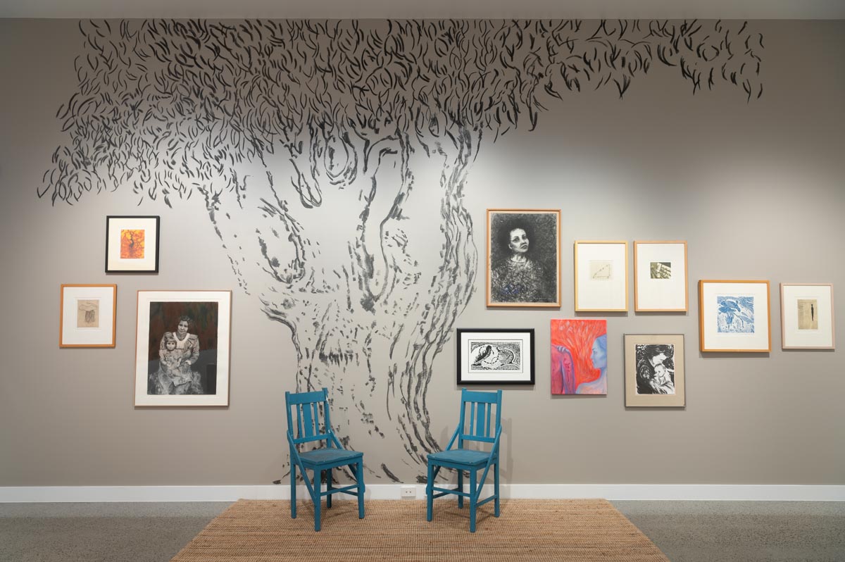 Installation view: Joyce Watson ‘Family and Country, many people’s stories’. Photograph: Natasha Harth