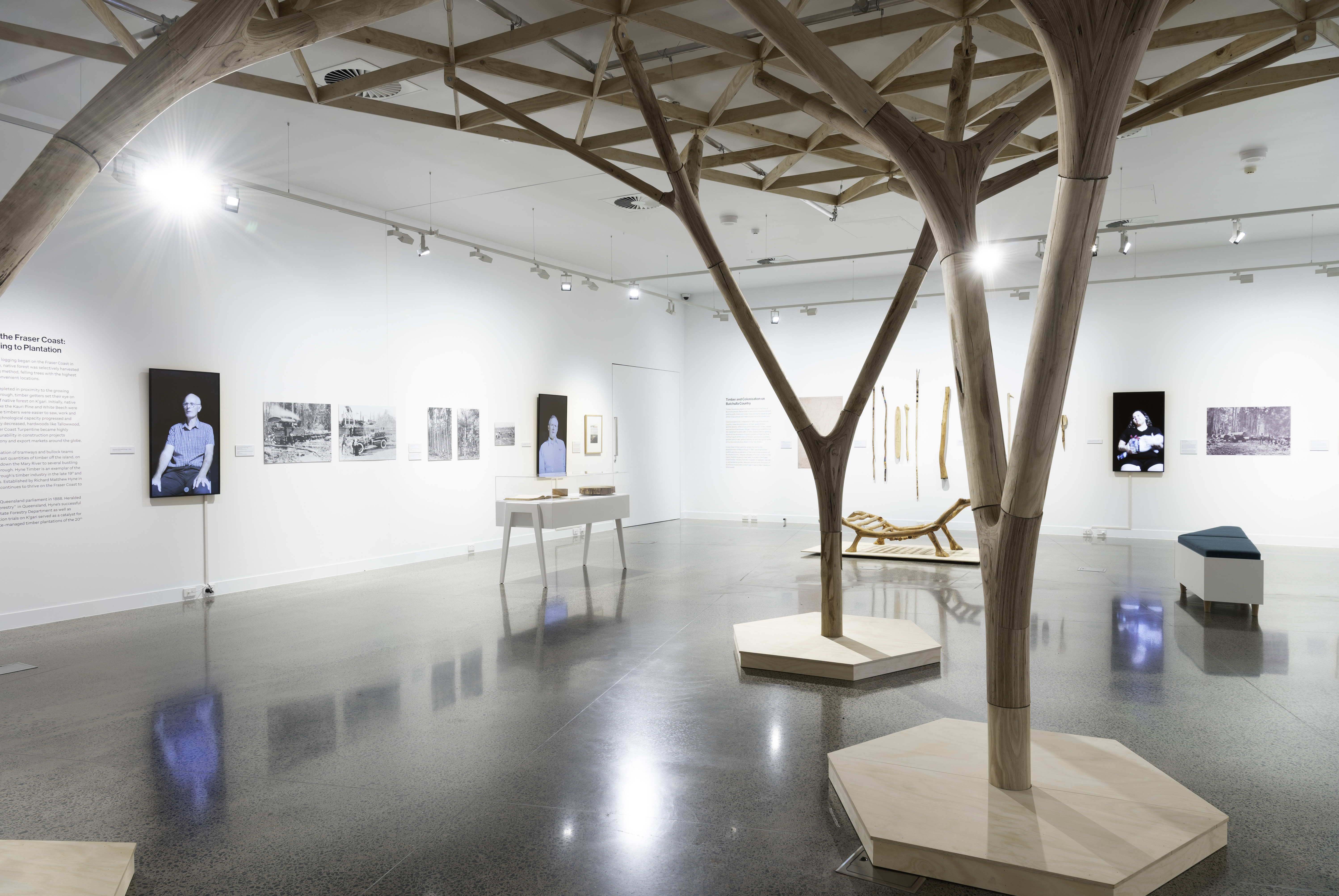 Installation view: Forest to Fibre. Photograph: Natasha Harth