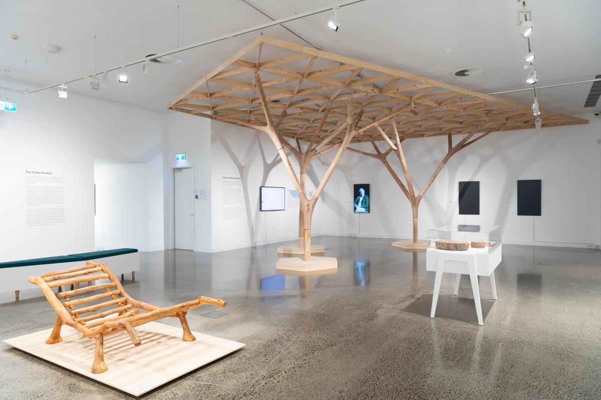 Installation view: Forest to Fibre. Photograph: Natasha Harth